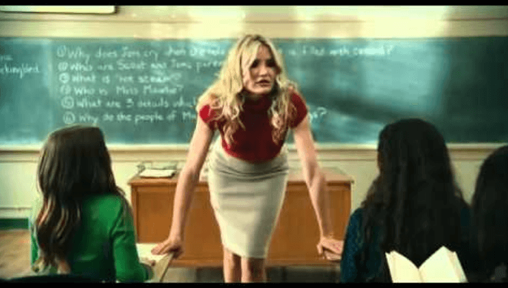 Cameron Diaz Character In Bad Teacher And In Real Life 